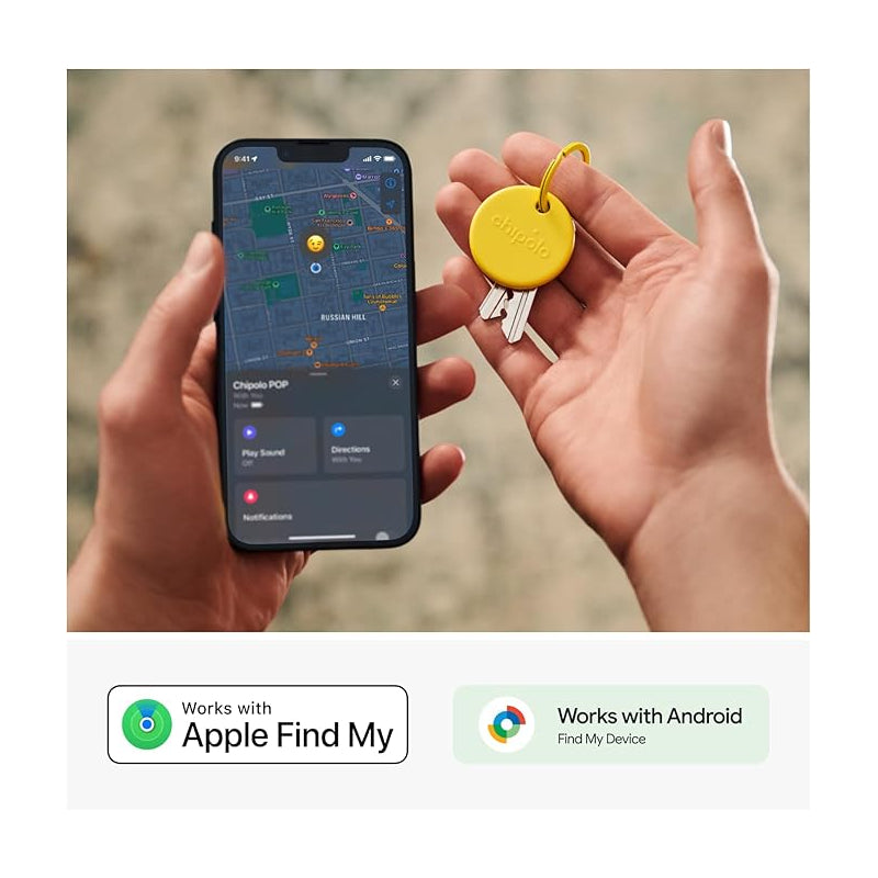 Chipolo POP Tracker for Apple/Android Find My  - Yellow