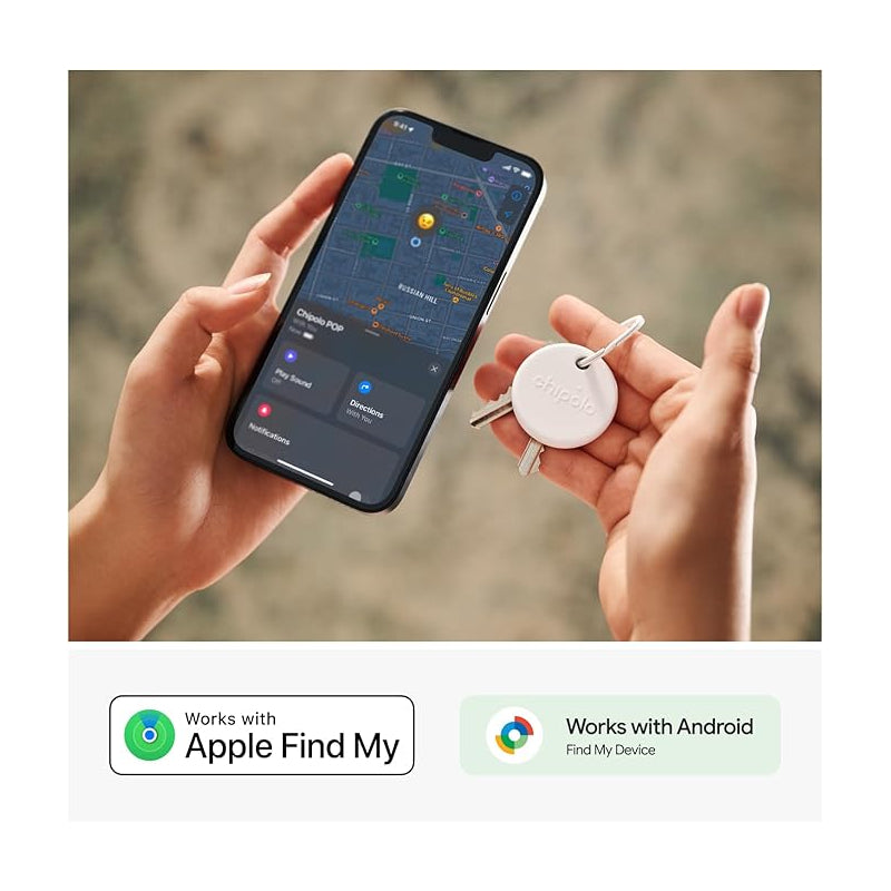 Chipolo POP Tracker for Apple/Android Find My - White