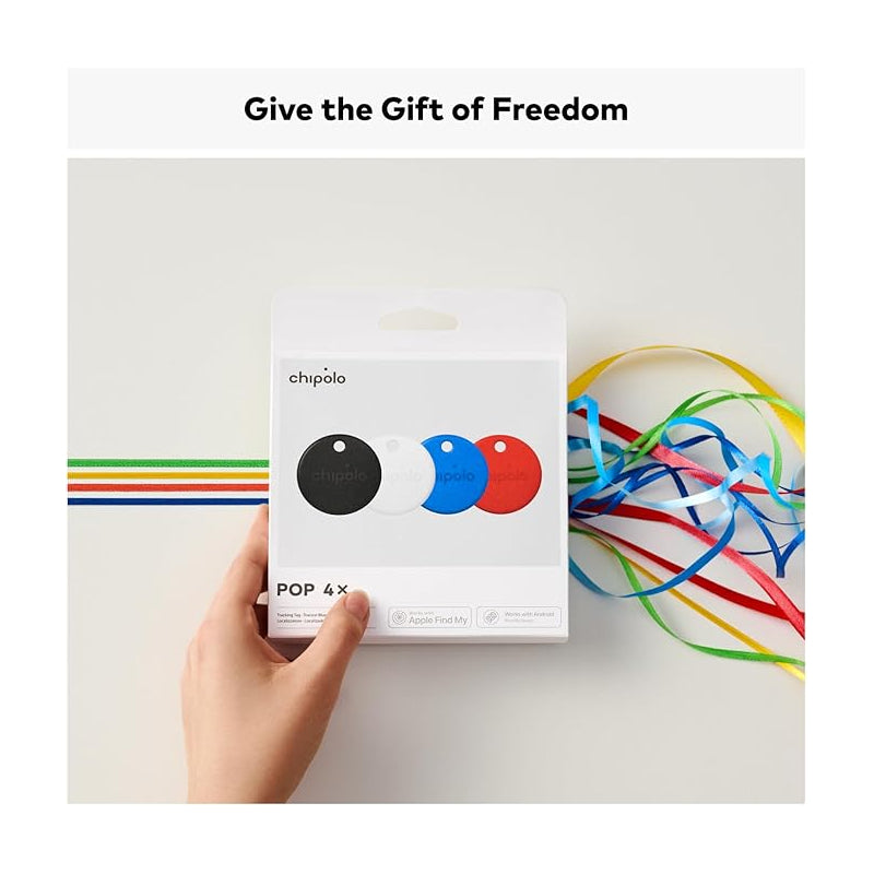 Chipolo POP Tracker for Apple/Android Find My - Assorted / Pack Of 4
