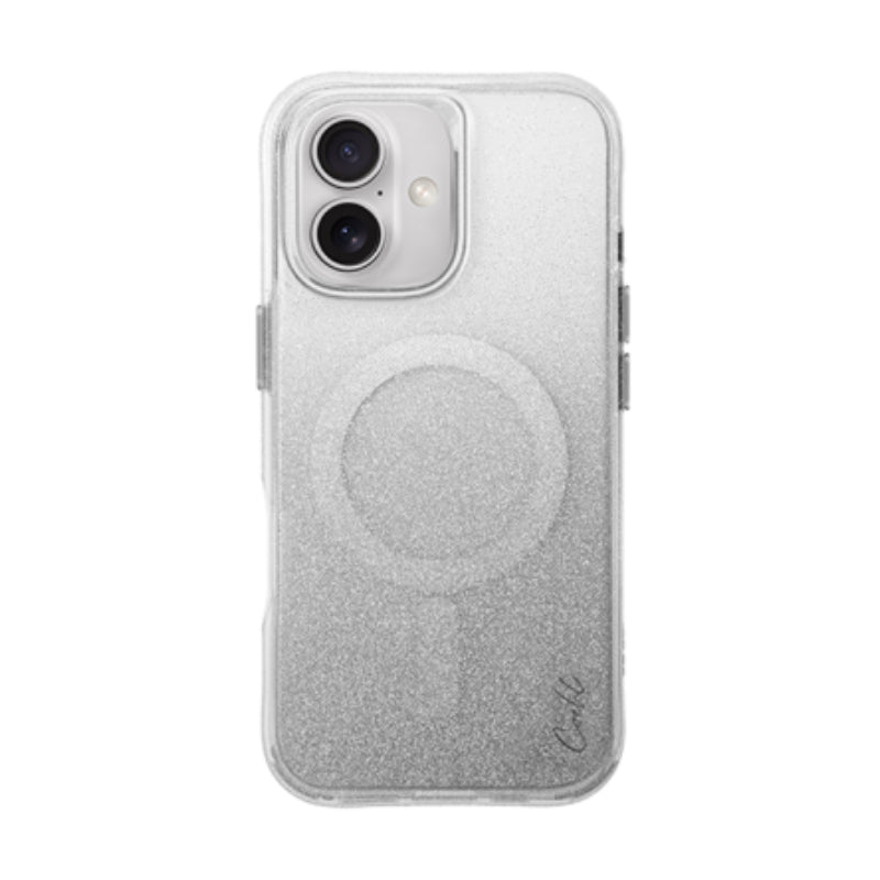 UNIQ Coehl Lumino Magnetic Charging Case for Apple iPhone 16 - Sparking Silver