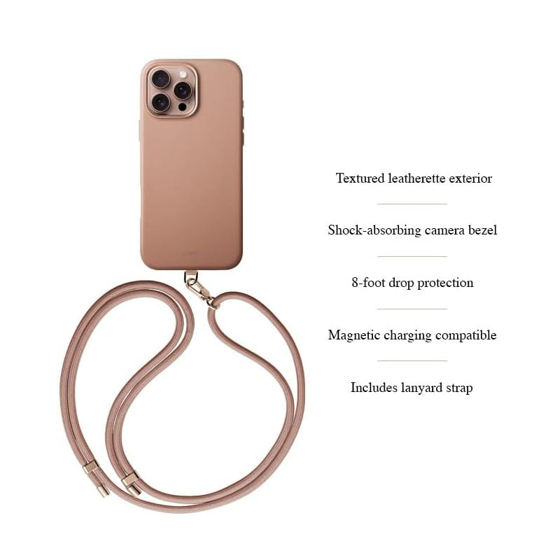 UNIQ Coehl Muse Magnetic Charging Case For Apple iPhone 16 Pro - Dusty Nude