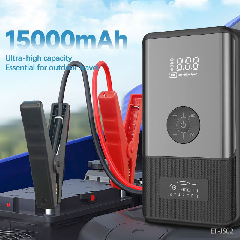 Earldom 2-in-1 ET-JS02 Jump Starter - 15000mAh / Black