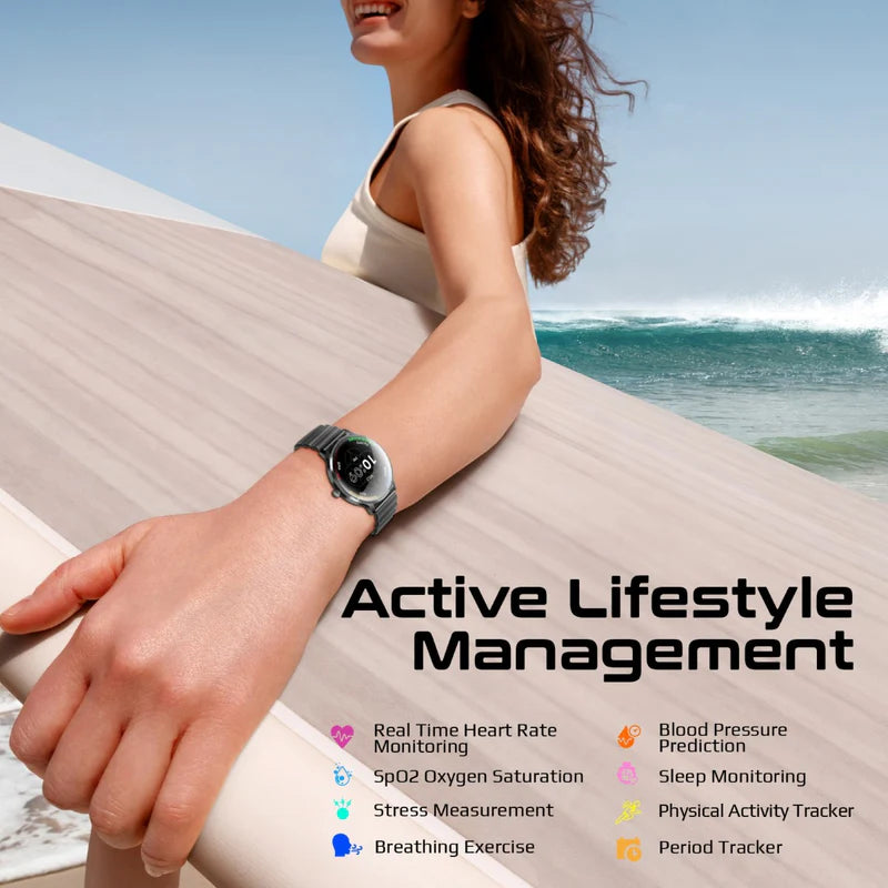 PROMATE XWatch-US13 Smart Watch - 1.32" AMOLED / Bluetooth / Black