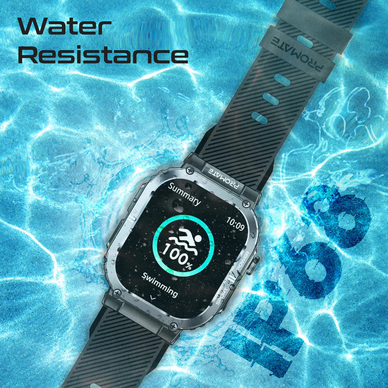 PROMATE XWatch-SL Smart Watch - 2.01" TFT / Bluetooth / Black