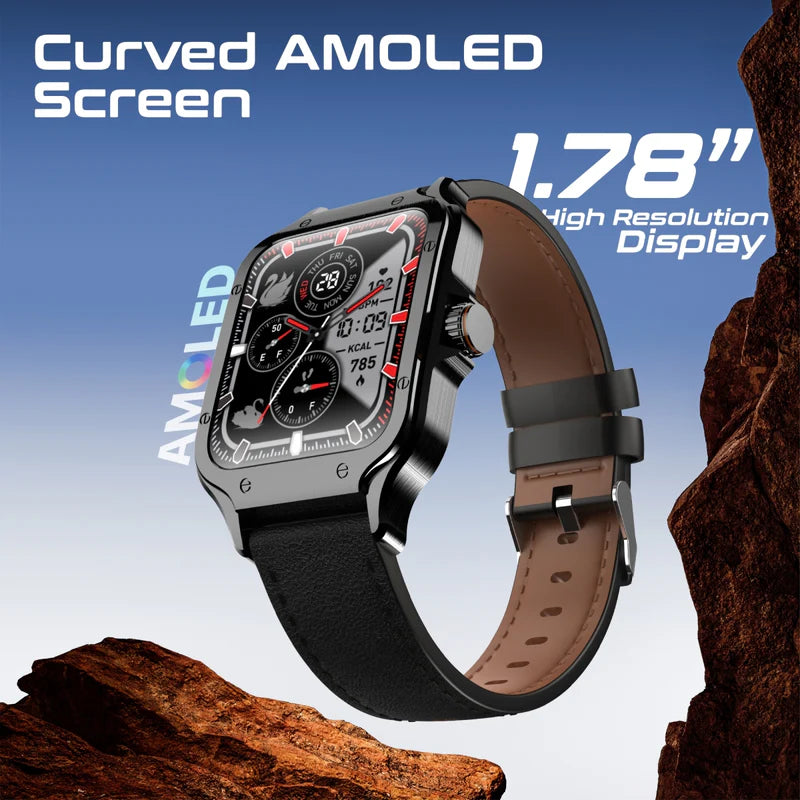PROMATE XWatch-RM Smart Watch - 1.78" Curved AMOLED / Bluetooth / Black