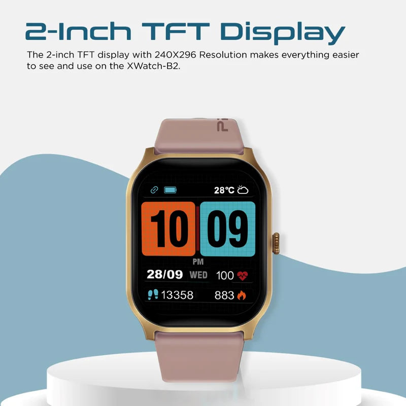 PROMATE Xwatch-B2 Smart Watch - 2.0" TFT / Bluetooth / Gold