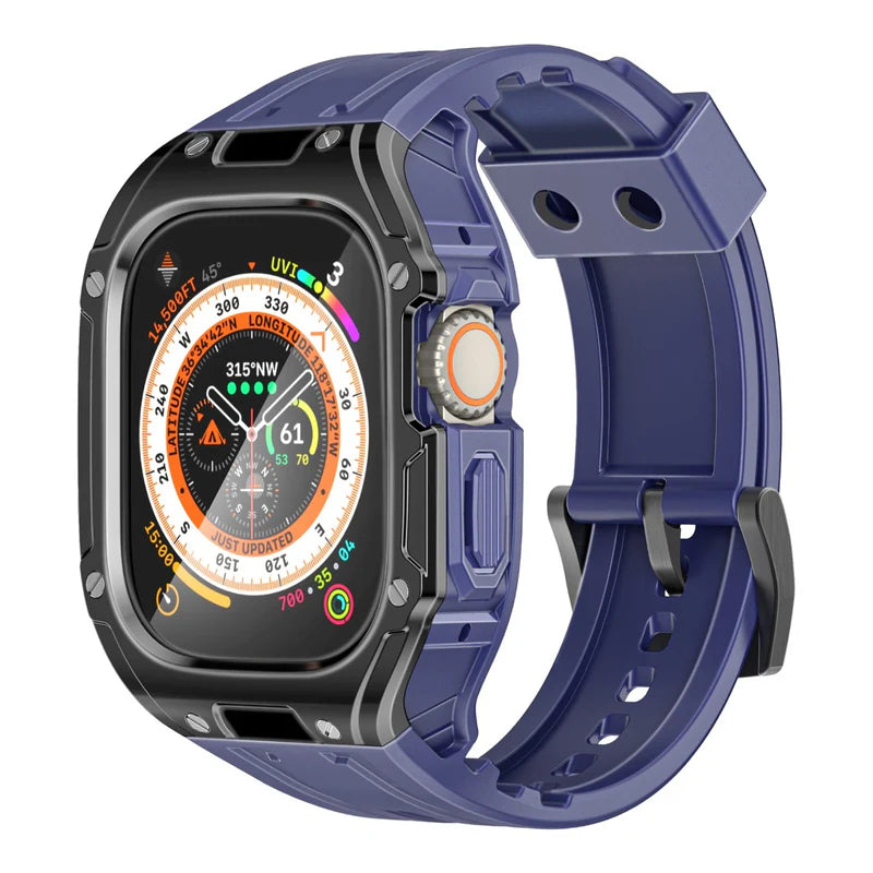 PROMATE Durable Protection Watch Case with TPU Watch Band - 49mm / Blue