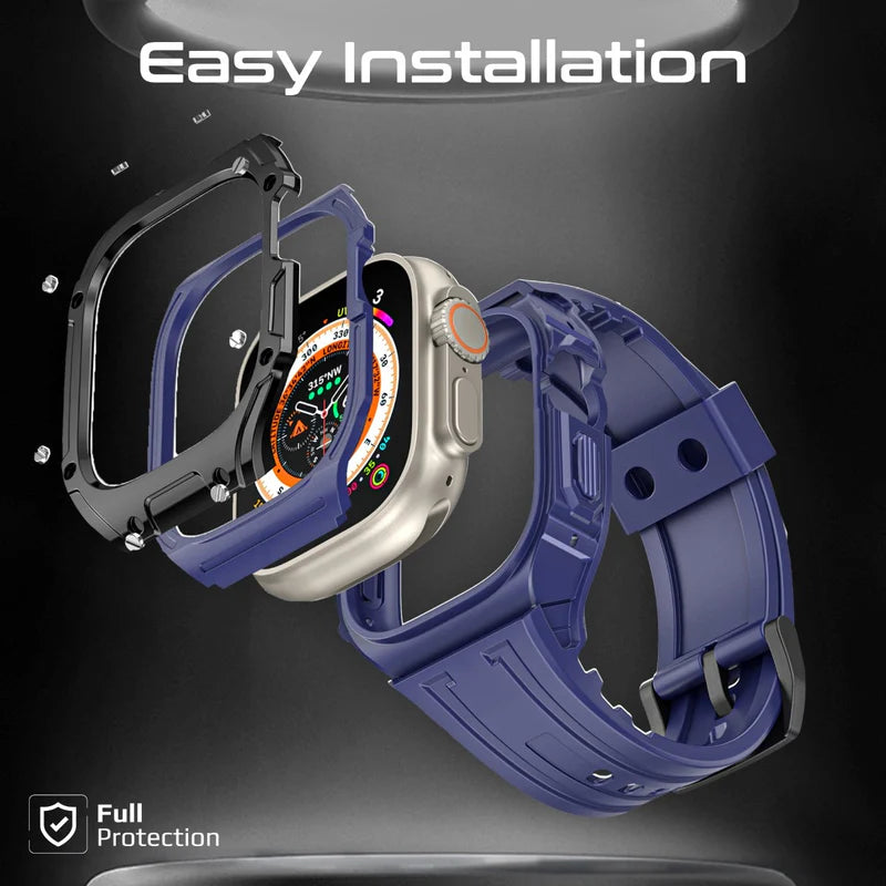 PROMATE Durable Protection Watch Case with TPU Watch Band - 49mm / Blue