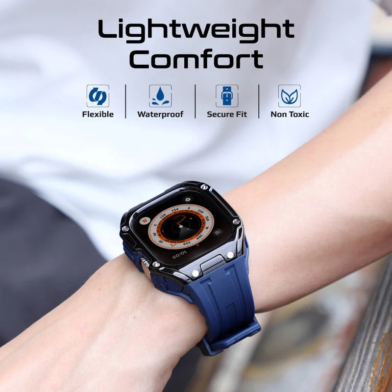 PROMATE Durable Protection Watch Case with TPU Watch Band - 49mm / Blue