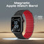 PROMATE MagBand-MS Premium Magnetic Silicone Watch Band - 42/44/45/49mm / Black