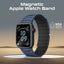 PROMATE MagBand-MS Premium Magnetic Silicone Watch Band - 42/44/45/49mm / Navy Blue
