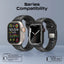 PROMATE SiliBand-DC Durable Two-Toned Silicone Sporty Watch Band - 42/44/45/49mm / Black