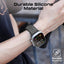 PROMATE SiliBand-DC Durable Two-Toned Silicone Sporty Watch Band - 42/44/45/49mm / Black