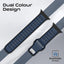 PROMATE SiliBand-DC Durable Two-Toned Silicone Sporty Watch Band - 42/44/45/49mm / Blue