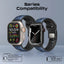 PROMATE SiliBand-DC Durable Two-Toned Silicone Sporty Watch Band - 42/44/45/49mm / Blue