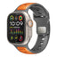 PROMATE SiliBand-DC Durable Two-Toned Silicone Sporty Watch Band - 42/44/45/49mm / Orange