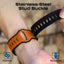 PROMATE SiliBand-DC Durable Two-Toned Silicone Sporty Watch Band - 42/44/45/49mm / Orange