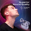 PROMATE AirClip Open Ear Clip TWS Earbuds - Bluetooth / 500mAh / Purple