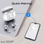 PROMATE Baton Hybrid ANC TWS Earbuds - Bluetooth / 500mAh / White