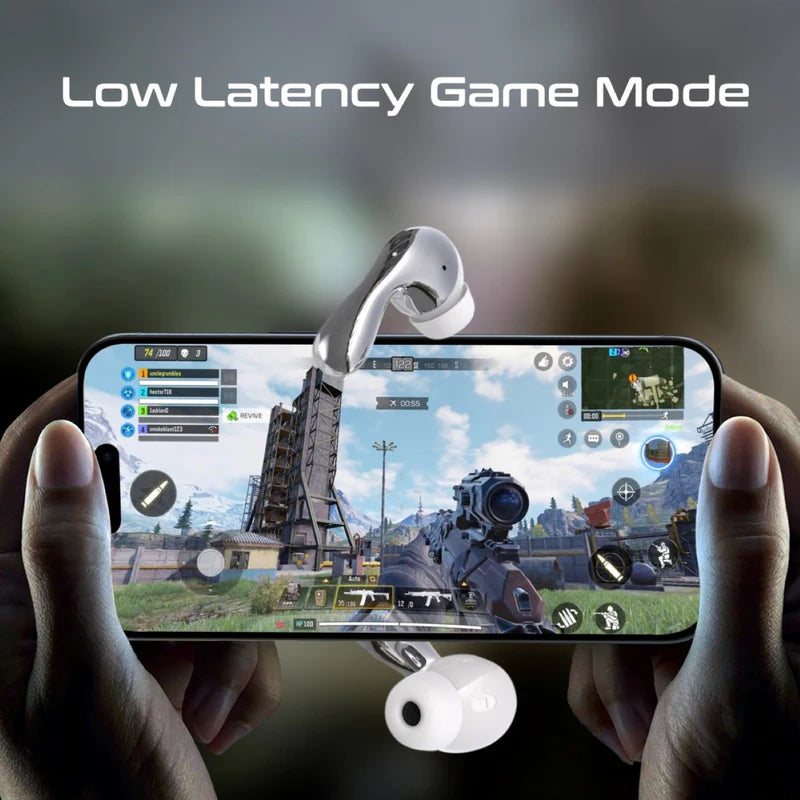 PROMATE Baton Hybrid ANC TWS Earbuds - Bluetooth / 500mAh / White