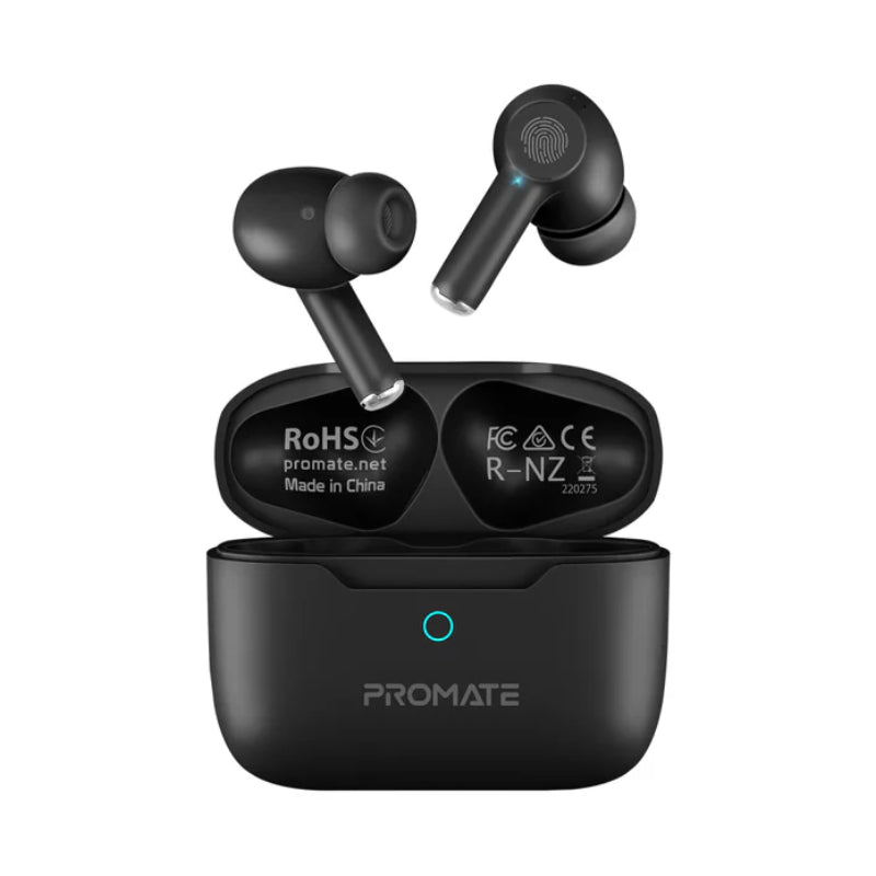 PROMATE ProPods ANC TWS Earbuds - Bluetooth / 400mAh / Black