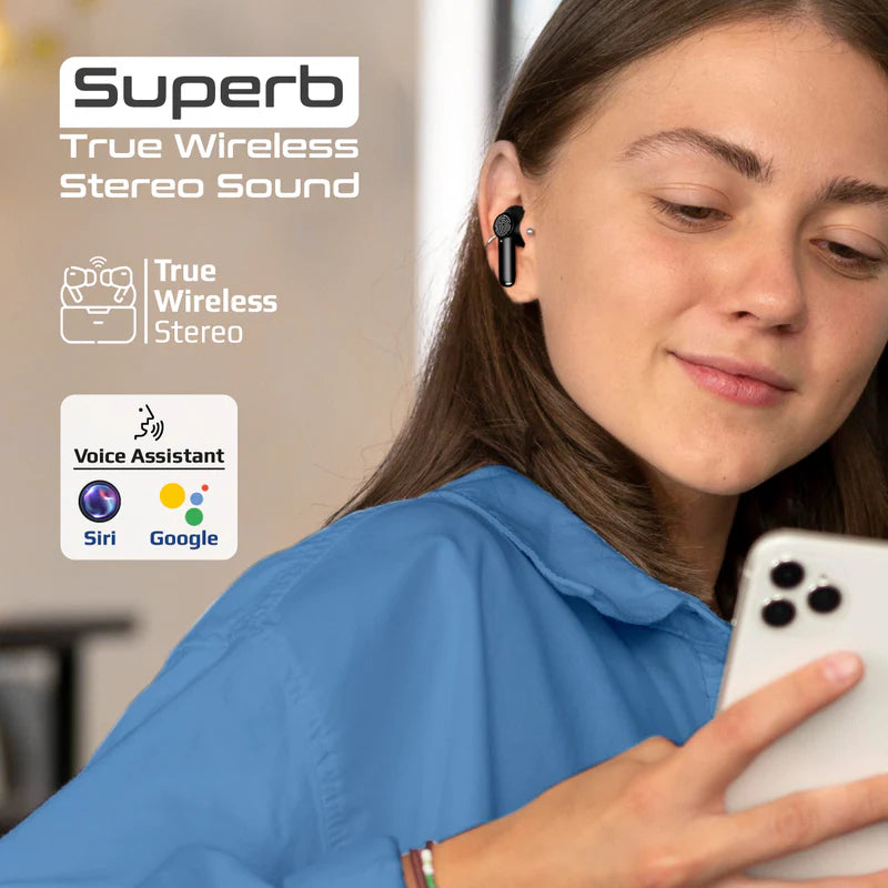 PROMATE ProPods ANC TWS Earbuds - Bluetooth / 400mAh / Black