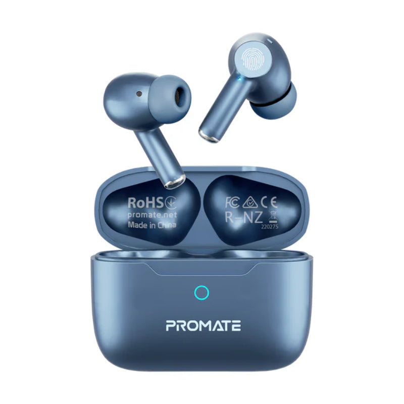 PROMATE ProPods ANC TWS Earbuds - Bluetooth / 400mAh / Blue