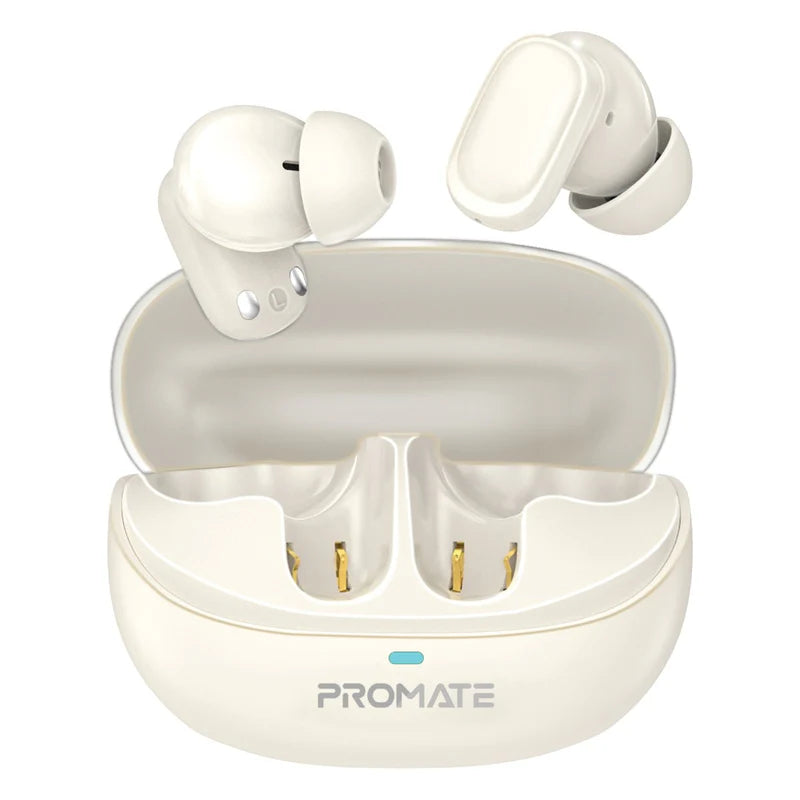PROMATE Lush-Pro TWS Earbuds - Bluetooth / 400mAh / White
