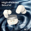 PROMATE Lush-Pro TWS Earbuds - Bluetooth / 400mAh / White