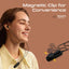 PROMATE Latch Clip-On High Fidelity Wireless Dynamic Neckband - Bluetooth / 90mAh / Black