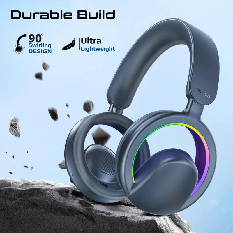 PROMATE Novon Wireless Over-Ear Headphones - 600mAh / Blue