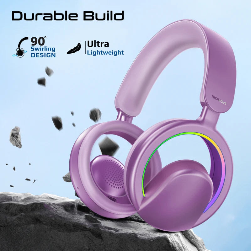 PROMATE Novon Wireless Over-Ear Headphones - 600mAh / Purple