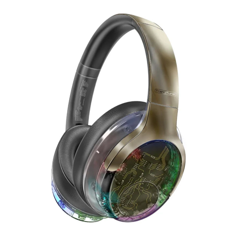 PROMATE TransTune Wireless Active Noise Cancelling Headphones - 600mAh / Gun Metal