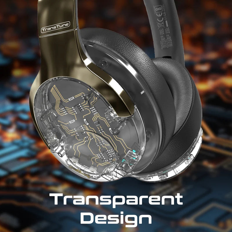 PROMATE TransTune Wireless Active Noise Cancelling Headphones - 600mAh / Gun Metal