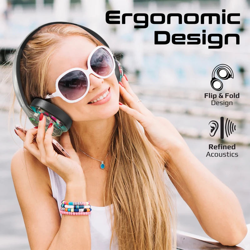 PROMATE TransTune Wireless Active Noise Cancelling Headphones - 600mAh / Silver