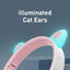 PROMATE Panda Kawaii Style Wireless Kids Headphones - 1000mAh / Bubble Gum