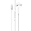 PROMATE MonoPod-LT In-Ear Wired Mono Earphone - Lightning / White