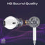 PROMATE MonoPod-LT In-Ear Wired Mono Earphone - Lightning / White