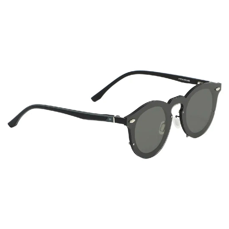 Porodo Lifestyle Dale Round Frame Sunglasses - Black