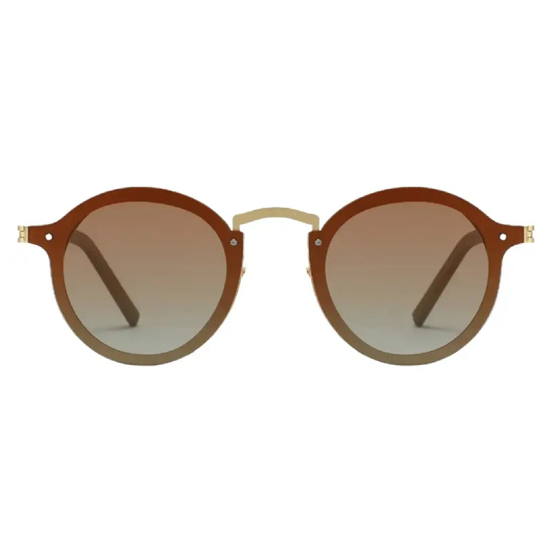 Porodo Lifestyle Riviera Round Frame Sunglasses - Gold