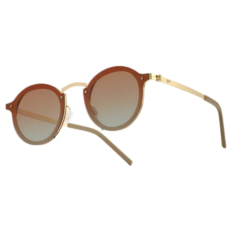 Porodo Lifestyle Riviera Round Frame Sunglasses - Gold