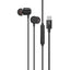 PROMATE Silken-ENC In-Ear Wired ENC Stereo Earphones - USB-C / 1.2 Meter / Black