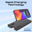 PROMATE Bolt-10PD Compact Smart Charging Power Bank - 20W / USB-C / USB-A / Black
