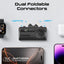 PROMATE PowerUp-Trio Ultra-Compact Fast Charging Power Bank - 20W / USB-C / Lightning / Black + PROMATE PowerPort-25AC Power Delivery Ultra-Fast Dual Port AC Charger - 25W / USB-C / USB-A / Black - Bundle Offer