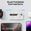 PROMATE PowerUp-Trio Ultra-Compact Fast Charging Power Bank - 20W / USB-C / Lightning / White