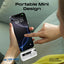 PROMATE PowerUp-Trio Ultra-Compact Fast Charging Power Bank - 20W / USB-C / Lightning / White