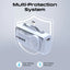 PROMATE PowerUp-Trio Ultra-Compact Fast Charging Power Bank - 20W / USB-C / Lightning / Blue