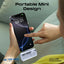 PROMATE PowerUp-Trio Ultra-Compact Fast Charging Power Bank - 20W / USB-C / Lightning / Blue
