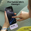 PROMATE PowerUp-Trio Ultra-Compact Fast Charging Power Bank - 20W / USB-C / Lightning / Purple