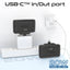 PROMATE PowerUp-10Duo Ultra-Compact Fast Charging Power Bank - 20W / USB-C / Lightning / Black
